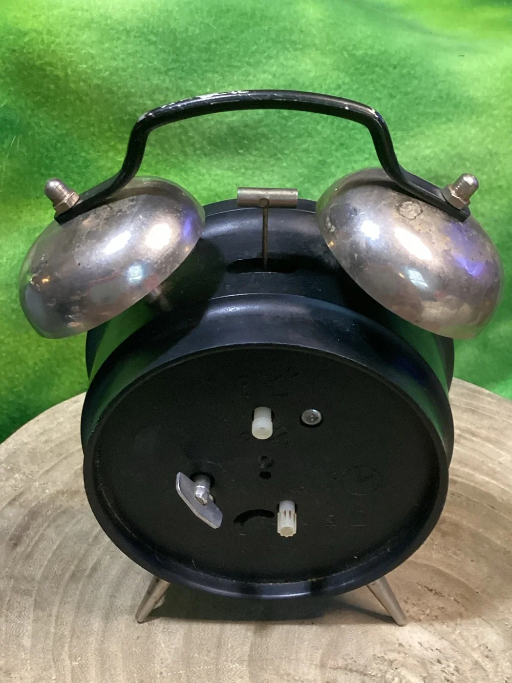 Warner Bros. Black Twin-Bell Tasmanian Devil Alarm Clock Vintage 1994 USA Works